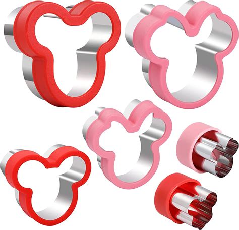 Buy 6pcs Mickey Mouse And Minnie Mouse Cookie Cutter Set Fun Sandwich