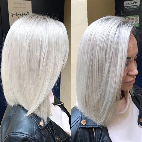 This grey hair dye bottle may say platinum, but it has a light lavender hint that adds a cool, minimally modern touch to your freshly colored strands. 40 Absolutely Stunning Silver Gray Hair Color Ideas - Hair ...