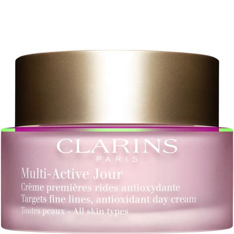 clarins multi active jour crème premières rides antioxydante toutes peaux soin visage 50 ml