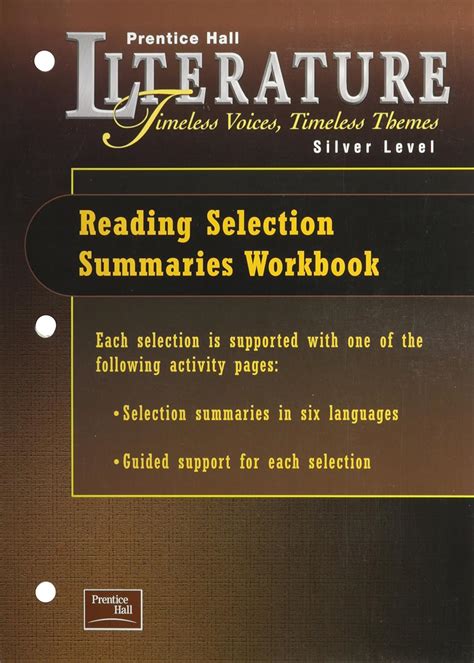 Prentice Hall Literature Timeless Voices Timeless Themes Reading