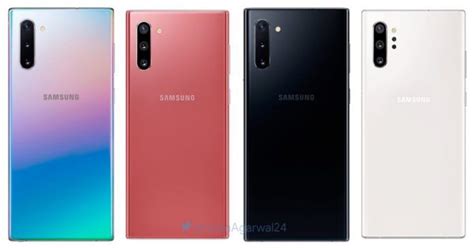 Exclusive Samsung Galaxy Note 10 Note 10 Color Options And Storage