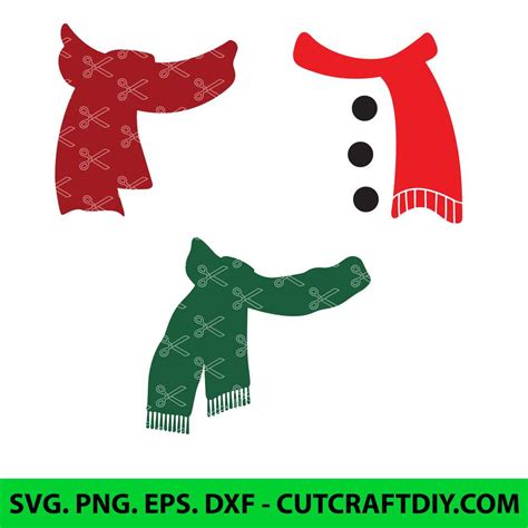 Snowman Scarf Svg Christmas Snowman Svg Scarf Svg