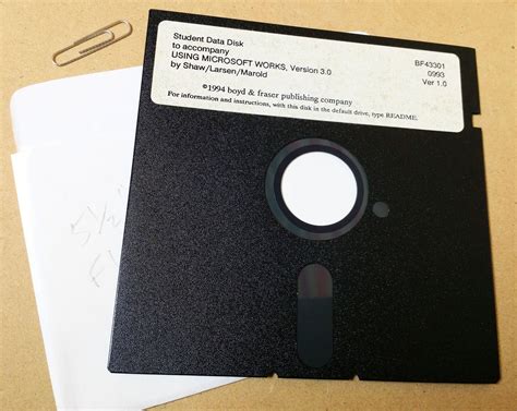 5 14 Inch Student Training Floppy Disk Used In Bellsouths Training