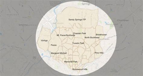 A Map Of All Buckhead Neighborhoods Buckhead