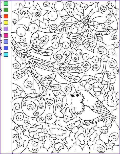 Coloring Pages With Numbers For Adults Best Free Adult Coloring Pages