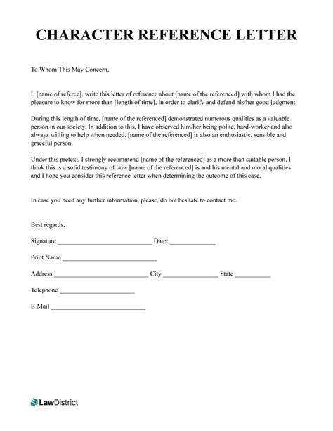 Sample Character Reference Letter For Court Sentencing Classles My