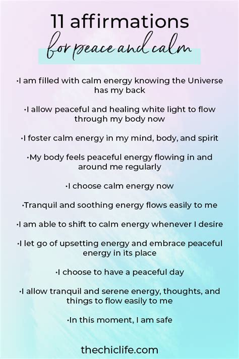 11 Affirmations For Peace And Calm For Reducing Stress And Overwhelm