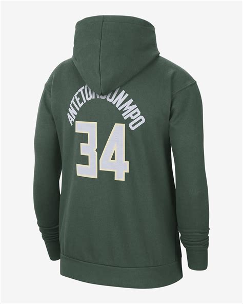 Milwaukee Bucks Essential Mens Nike Nba Fleece Pullover Hoodie Nike Nz