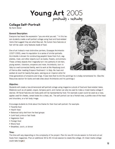Collage Self Portrait Lesson Plan For 3rd 8th Grade Lesson Planet