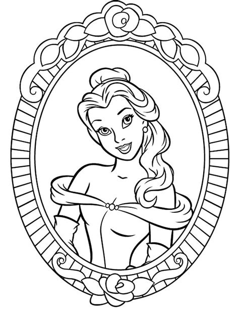 Free Printable Belle Coloring Pages For Kids