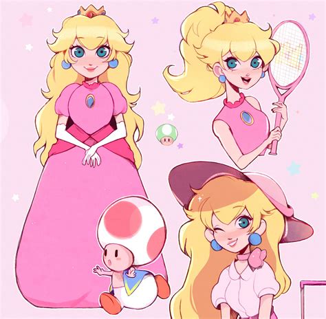 artstation princess peach bethany stapleton nintendo characters nintendo art video game