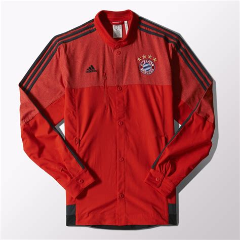 This fc bayern jacket is pure class with its 3 stripes along the sleeves. Adidas FC Bayern München Anthem Jacket - Red / Black ...