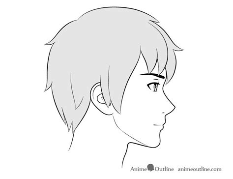 How To Draw Anime Male Facial Expressions Side View Animeoutline Anime Male Face Side Face
