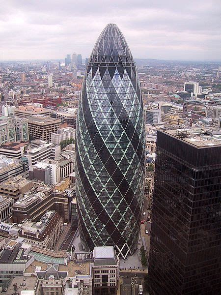 30 st mary axe (known previously as the swiss re building), informally known as the gherkin, is a commercial skyscraper in london's primary financial district, the city of london. The Gherkin, 30 St Mary Axe, Swiss Re Building - Free ...
