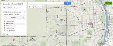 Sex Offender Watch A Map Of Geneva Homes To Keep On Your Radar This Halloween Geneva Il Patch