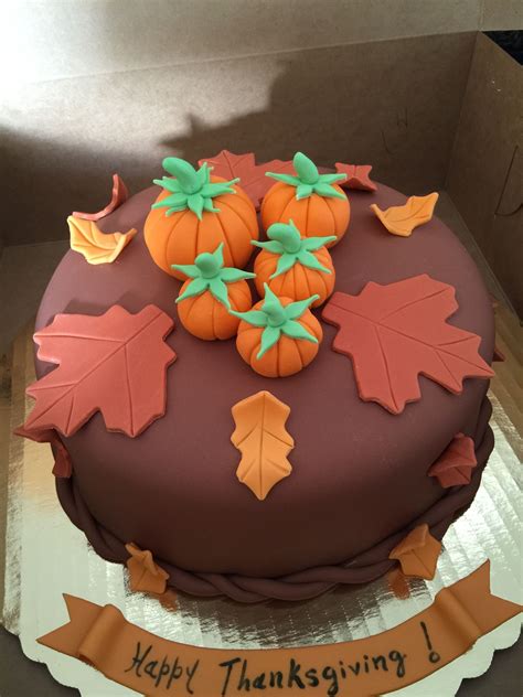 Thanksgiving Fondant Cake Made By Thanksgiving Cakes Thanksgiving Cakes