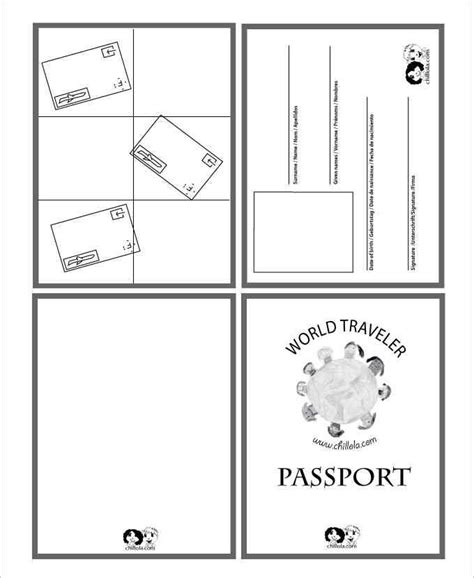 Passport Templates For Students Word Excel SmartColorlib Modelo De Passaporte
