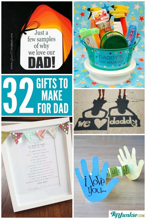 Make handmade easy and cheap presents for fathers with these thoughful gift ideas for him at christmas, birthday and father's day. 32 Best Homemade Fathers Day Gifts - Tip Junkie