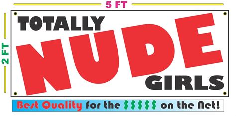 totally nude girls full color banner sign new 2x5 ebay