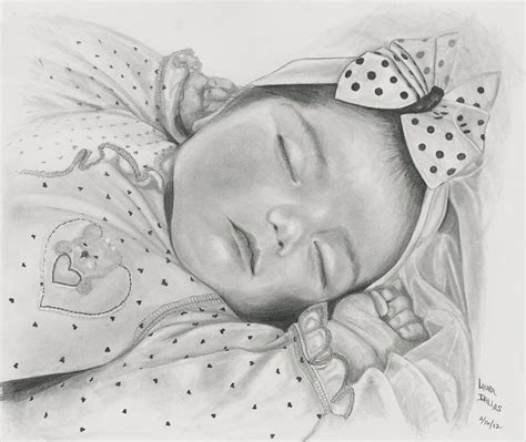 Sleeping Bella Drawing By Laura Dallas Fine Art America