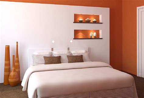 Orange White Color Bedroom Interior Designs Home Decor Buzz
