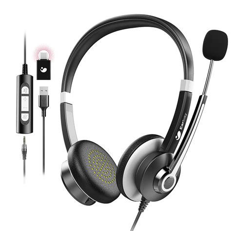 Buy Usb Headset With Microphone For Laptop 35mm Jack On Ear
