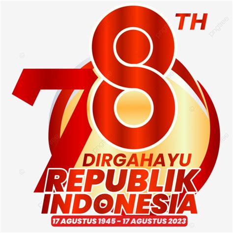 Logotipo De Hut Ri A Rep Blica Feliz Indonesia Vector Png 1824 The