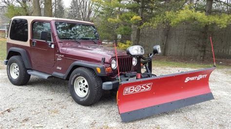 Jeep Wrangler With Boss Snow Plow
