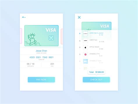 Cardholders can access account information by telephone or internet 24 hours a day, 7 days a week. Daily Ui #03 Credit Card Checkout by Jesse Chan 🏄 for MG_Lab on Dribbble