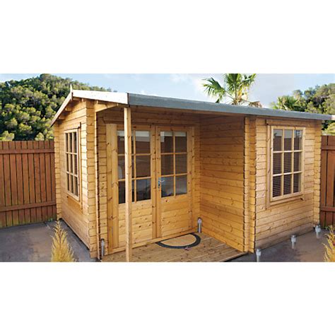 Shire 12 X 13 Ft Ringwood Double Door Log Cabin With