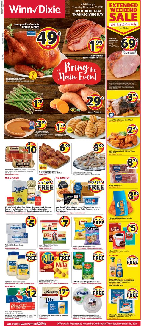 Winn Dixie Ad Circular - 11/20 - 11/28/2019 | Rabato