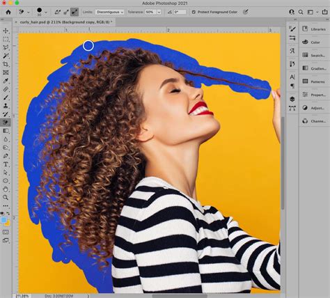 How To Remove The Background From Hair In Photoshop Tutorial Path