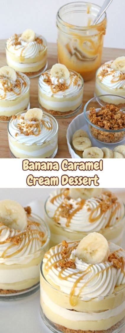 Banana Caramel Cream Dessert