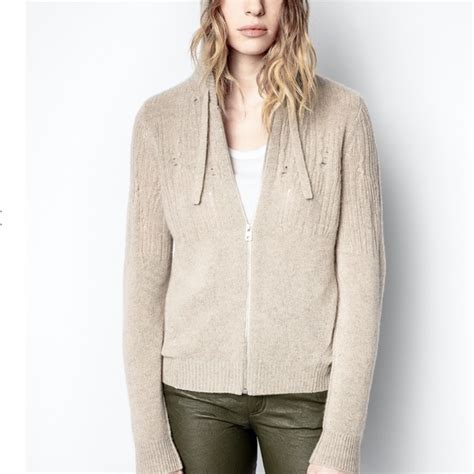 Zadig And Voltaire Sweaters Nwt Zadig And Voltaire Cassy Stitch Cashmere Cardigan Poshmark
