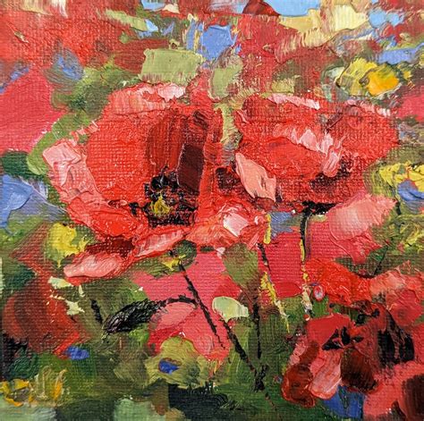 Julian Mason Poppies And Lavender Britishcontemporary Art