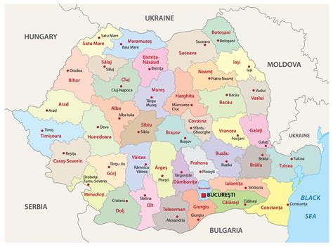 Bản đồ Nước Romania Romania Map Khổ Lớn Năm 2023