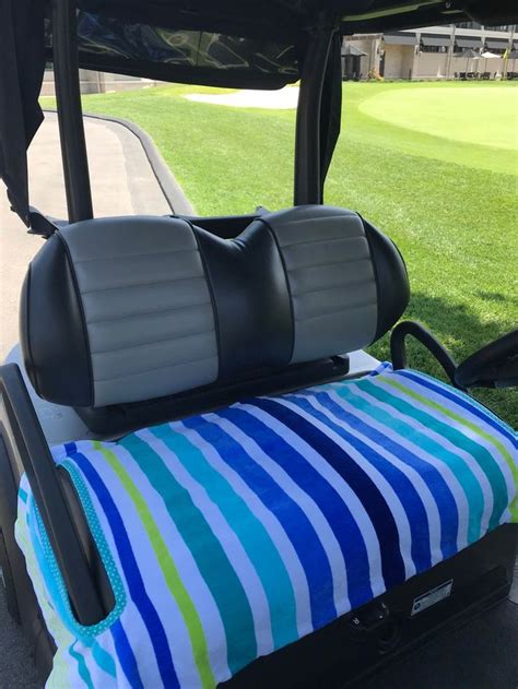Colorful Stripes Terry Golf Cart Seat Cover Etsy Canada Golf Cart