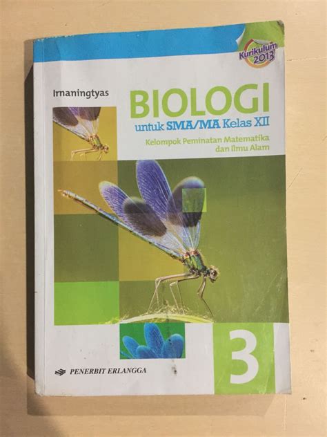 Buku Biologi Kelas Xii Sma Ipa Penerbit Erlangga Buku Alat Tulis
