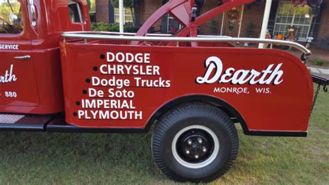 1951 Dodge Power Wagon Wrecker Original Dearth Motors For Sale