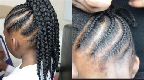Actually, cornrow hairstyle suits mostly with the curly hair. SIMPLE CORNROWS HAIRSTYLES | CROCHET BUN | Lifestyle Nigeria