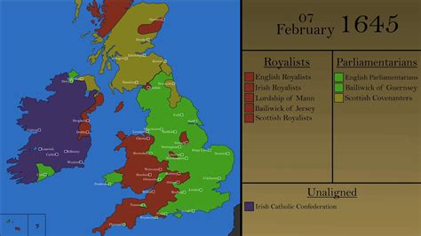 English Civil War Battlefields Map