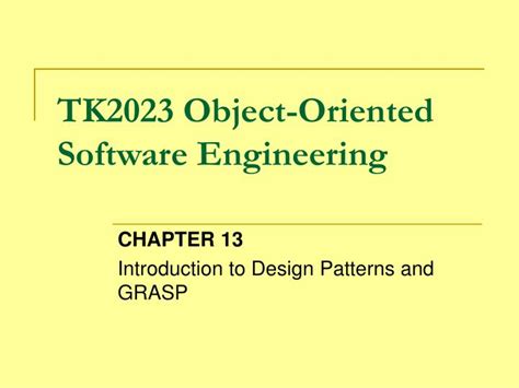 Ppt Tk2023 Object Oriented Software Engineering Powerpoint