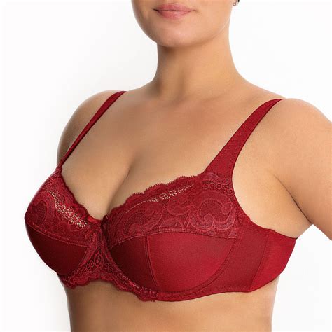 Underwire Full Coverage Bra Wide Straps Unlined Plus Size 34 48c G H I J K 38j Ruby Red