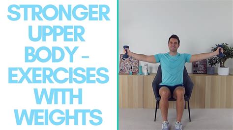 Upper Body Workout With Weights For Seniors Tutorial Pics