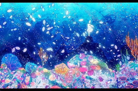 Hd Wallpaper Deep Sea Girl Hatsune Miku Petals Underwater Vocaloid Wallpaper Flare