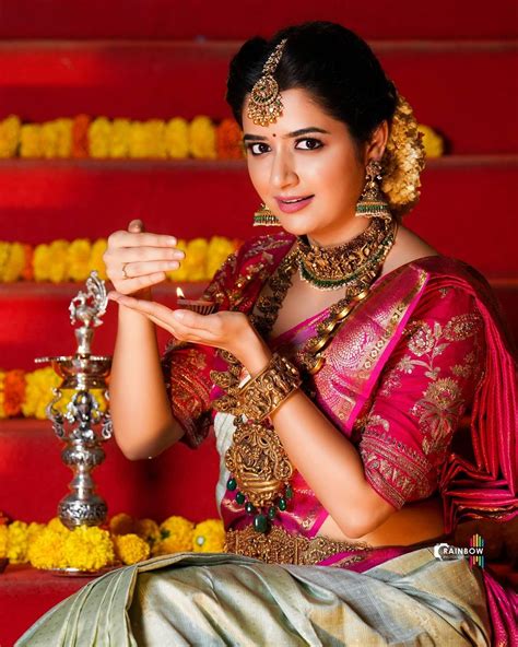 Ashika Ranganath In Bridal Wear Photoshoot Stills South Indian Actress
