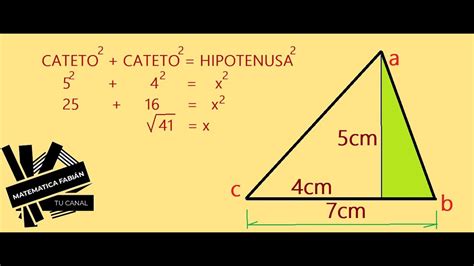Teorema De Pit Goras Per Metro Y Rea P Principiantes Aplicaci N En