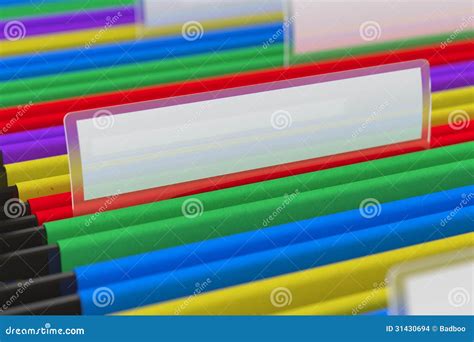Multi Colored File Folders Stock Illustration Illustration Of