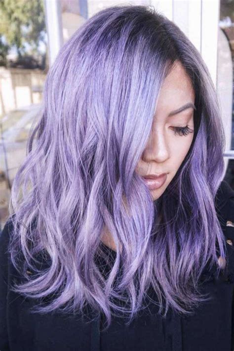 Pastel Purple Hair Dye Fashion Style