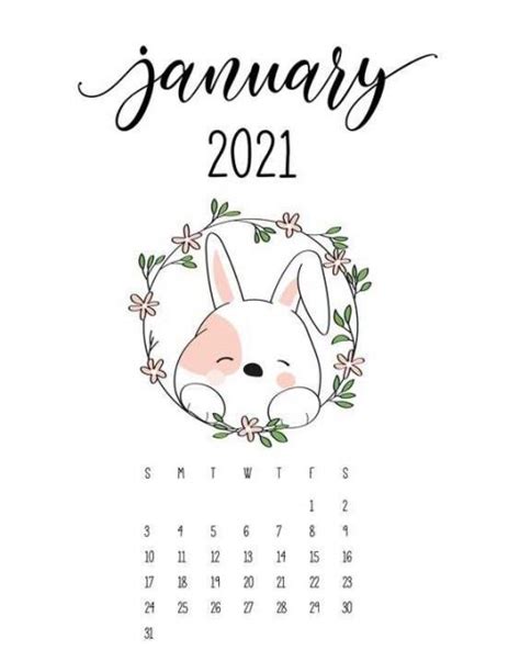 Hd January 2021 Calendar Wallpaper Enwallpaper